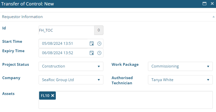 Easily manage responsible parties in SeaPlanner's Transfer of Control module
