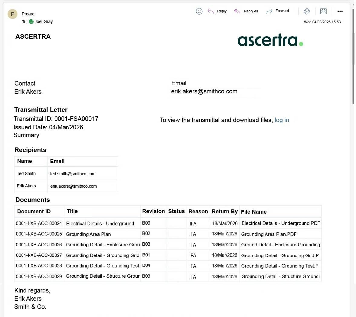 Proarc Fileshare Outbound helps enable faster decision-making, better control and integrity of project information, improved quality and compliance, and reduced rework.
