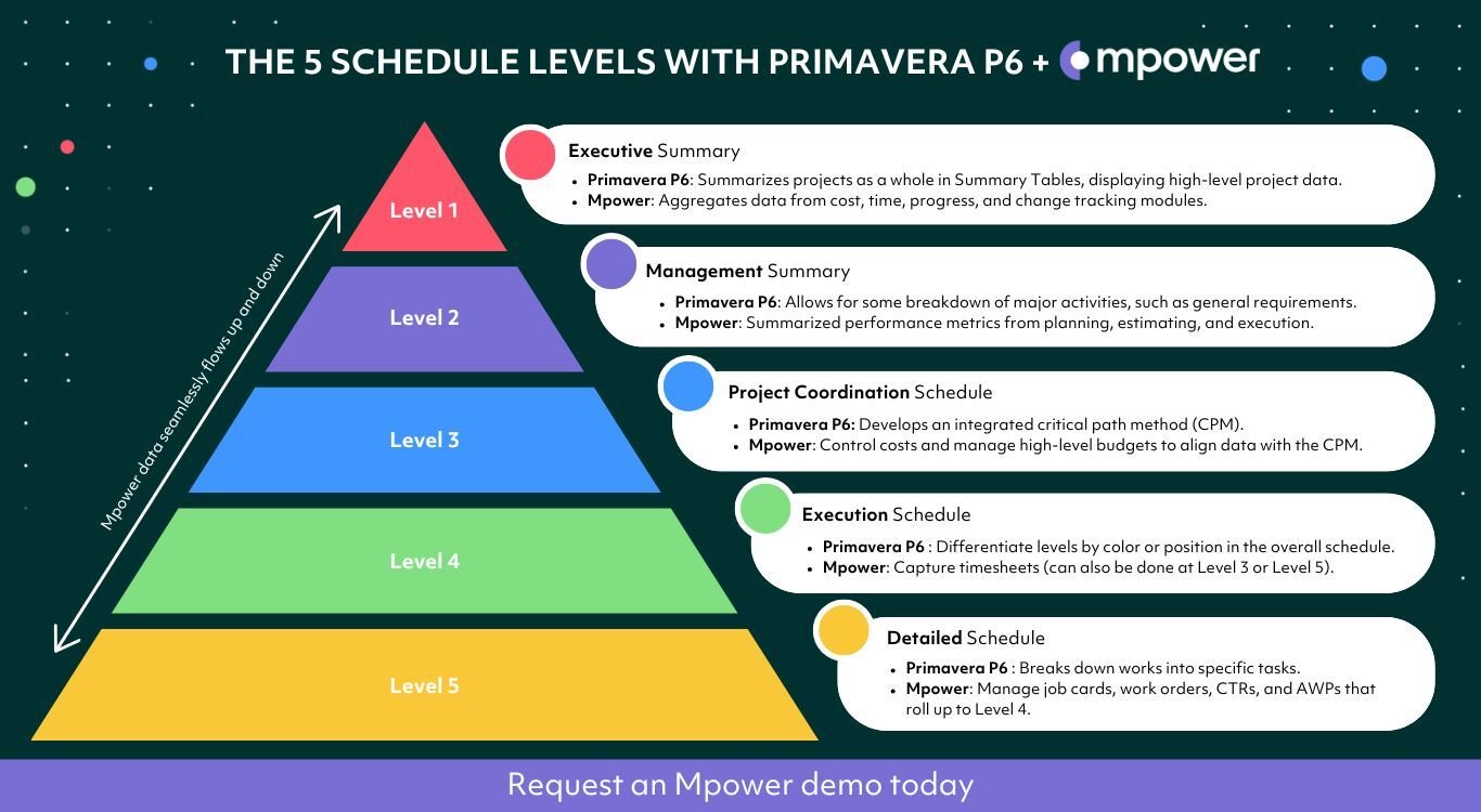 The 5 Schedule Levels with Primavera P6 and Mpower