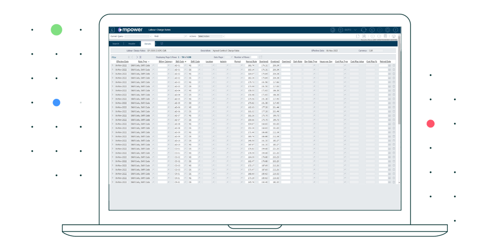 Proarc-Engineering-Document-Management-Software-Dashboard-Labour-Charge-Rates