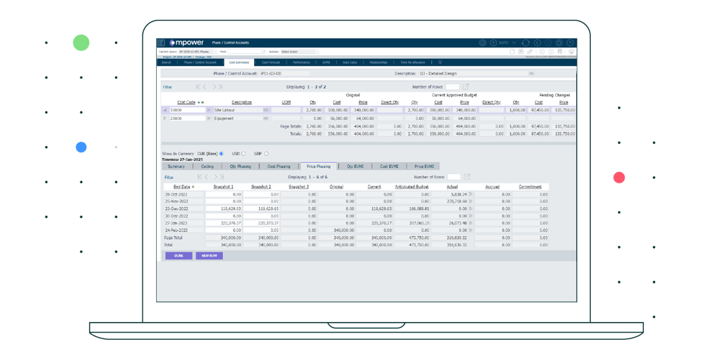Proarc-Engineering-Document-Management-Software-Dashboard-Phase-Control-Accounts