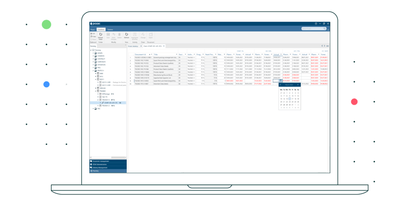 Proarc-Engineering-Document-Management-Software-Dashboard-Planning-Progress-Milestones