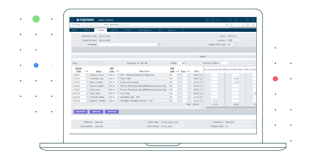 Proarc-Engineering-Document-Management-Software-Dashboard-Review-Timesheets