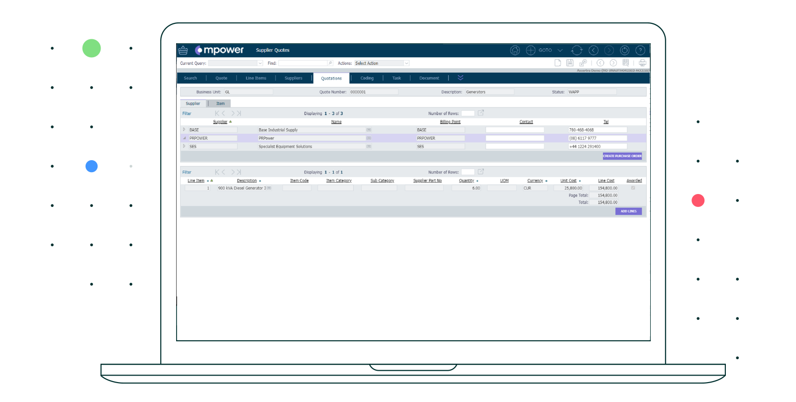 Mpower-Cost-Management-Dashboard-Supplier-Quotes